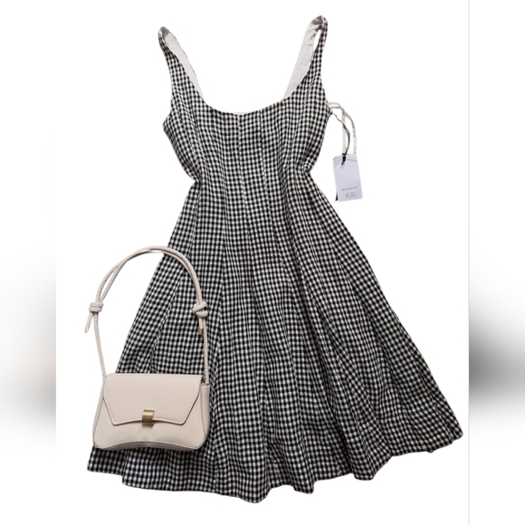 Bailey 44 Dresses & Skirts - NWT Bailey 44 Linen Blend Gingham Fit & Flare Dress